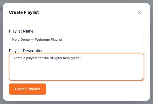 Give the playlist a name that describes its content or purpose.
